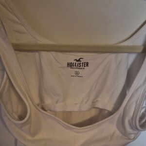 Hollister Cream Sleeveless Top